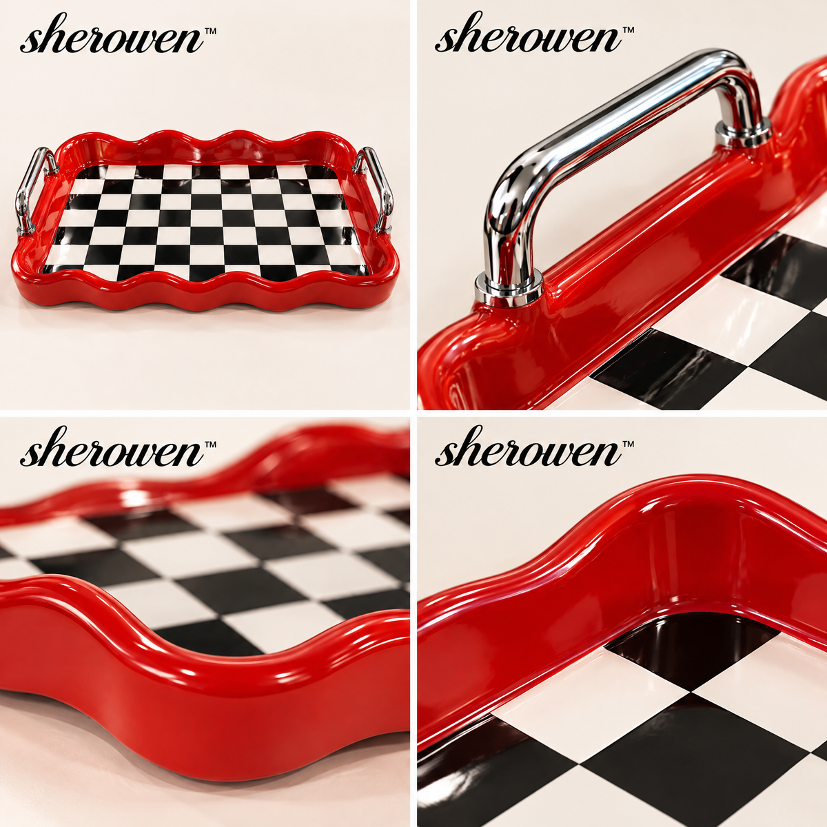 𝒔𝒉𝒆𝒓𝒐𝒘𝒆𝒏™ Wavy Edge Decorative Tray