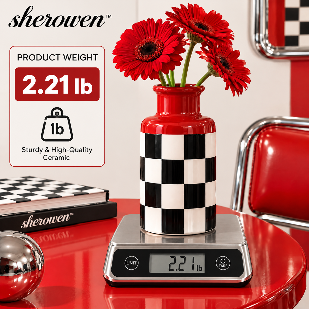 𝒔𝒉𝒆𝒓𝒐𝒘𝒆𝒏™ Color Block Ceramic Bottle Vase
