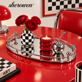 𝒔𝒉𝒆𝒓𝒐𝒘𝒆𝒏™ Oval Mirrored Centerpiece Tray