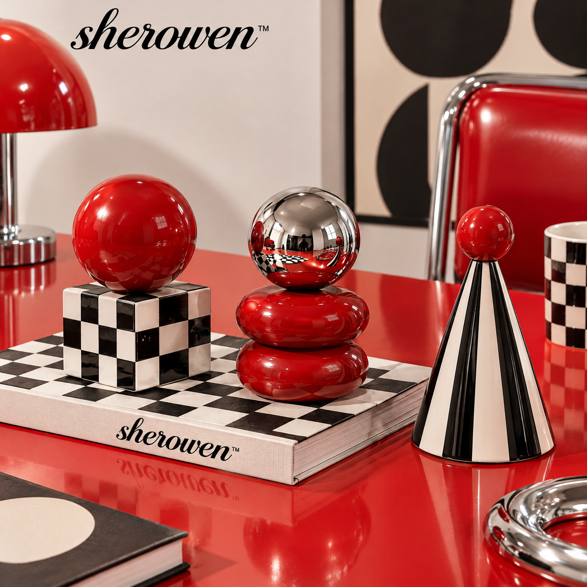 𝒔𝒉𝒆𝒓𝒐𝒘𝒆𝒏™ Mini Geometric Table Sculpture Set