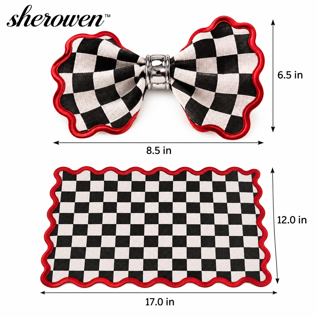 𝒔𝒉𝒆𝒓𝒐𝒘𝒆𝒏™ Scalloped Cloth Napkin Set
