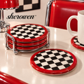 𝒔𝒉𝒆𝒓𝒐𝒘𝒆𝒏™ Round Ceramic Coaster Set