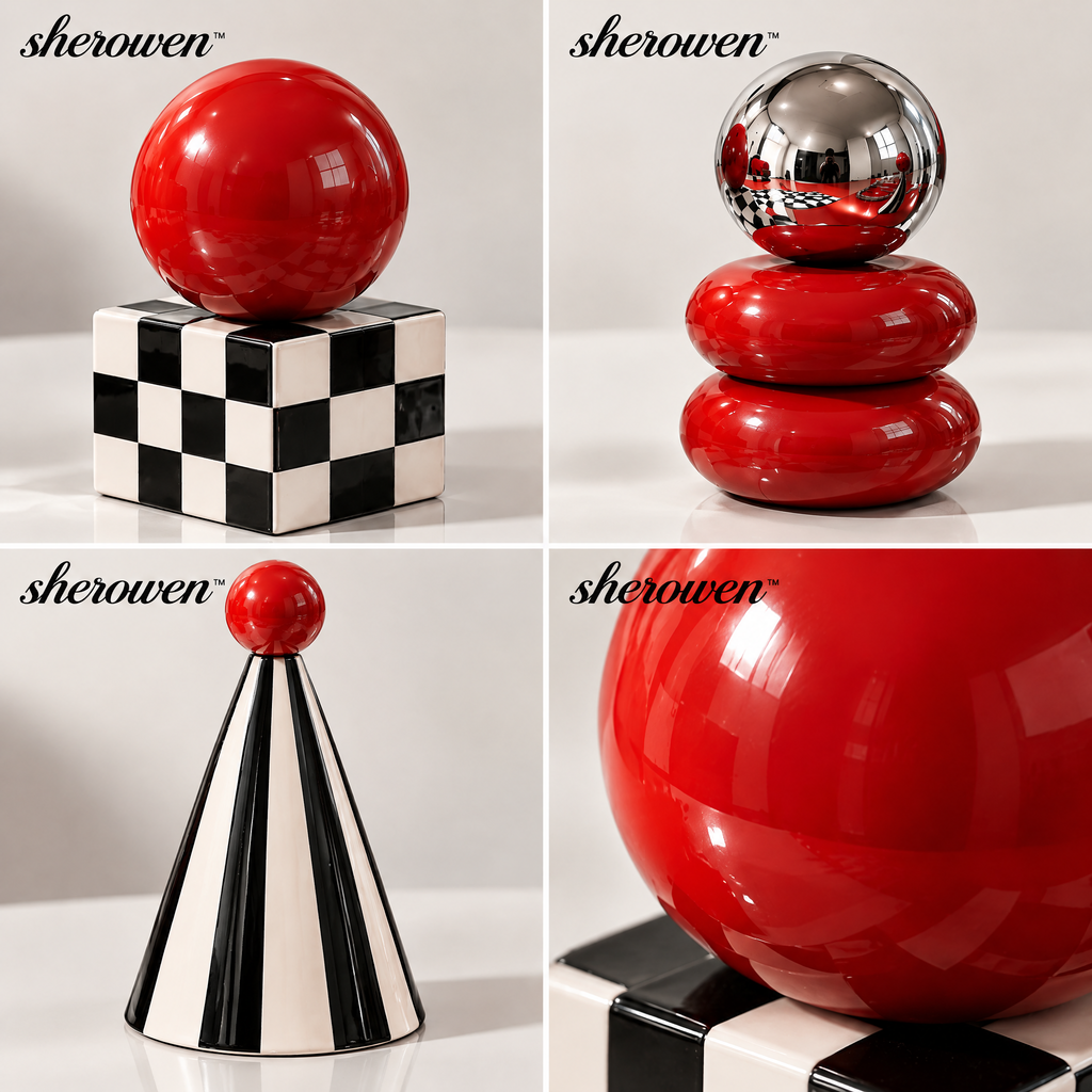 𝒔𝒉𝒆𝒓𝒐𝒘𝒆𝒏™ Mini Geometric Table Sculpture Set