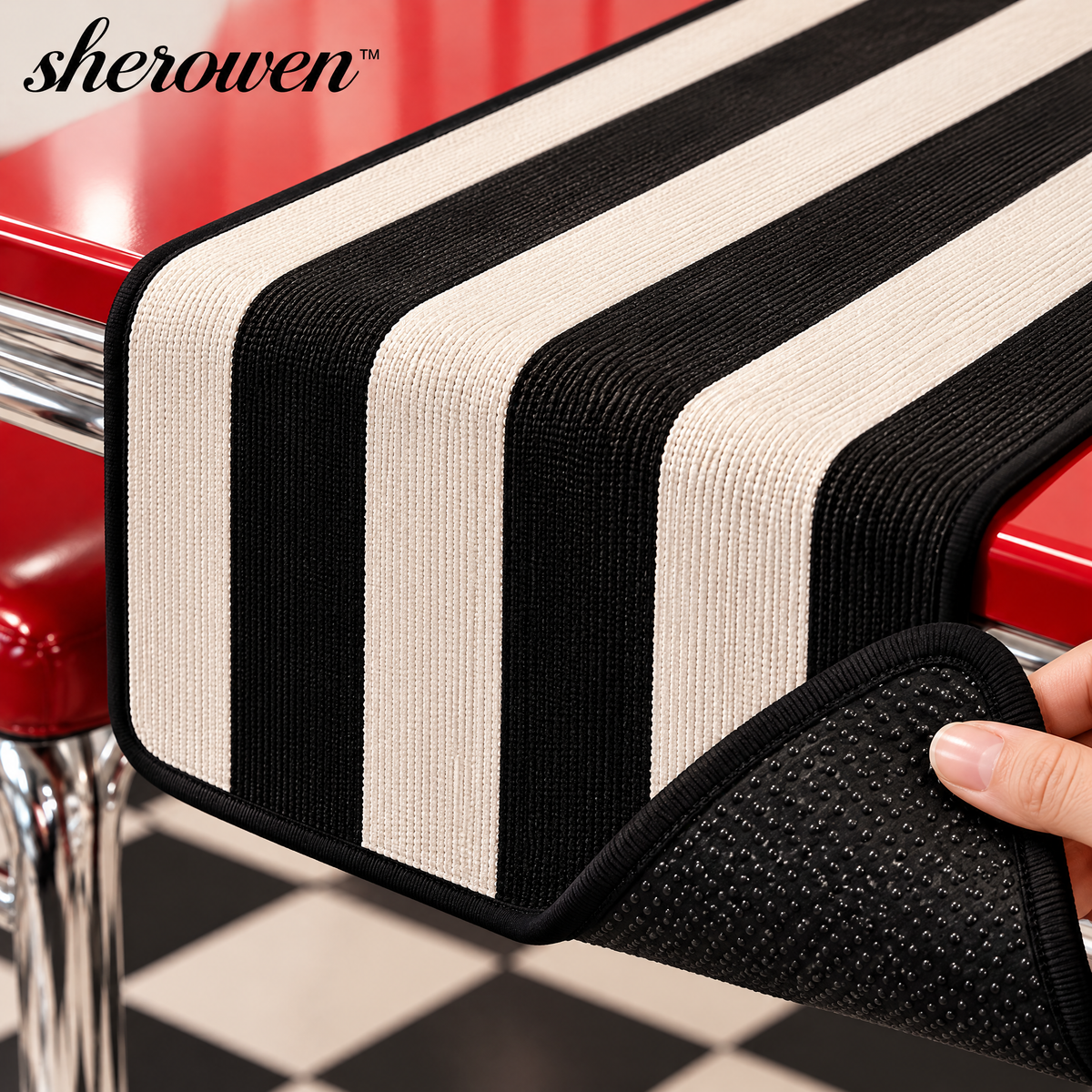 𝒔𝒉𝒆𝒓𝒐𝒘𝒆𝒏™ Contrast Stripe Table Runner