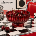 𝒔𝒉𝒆𝒓𝒐𝒘𝒆𝒏™ Ribbed Glass Decorative Bowl