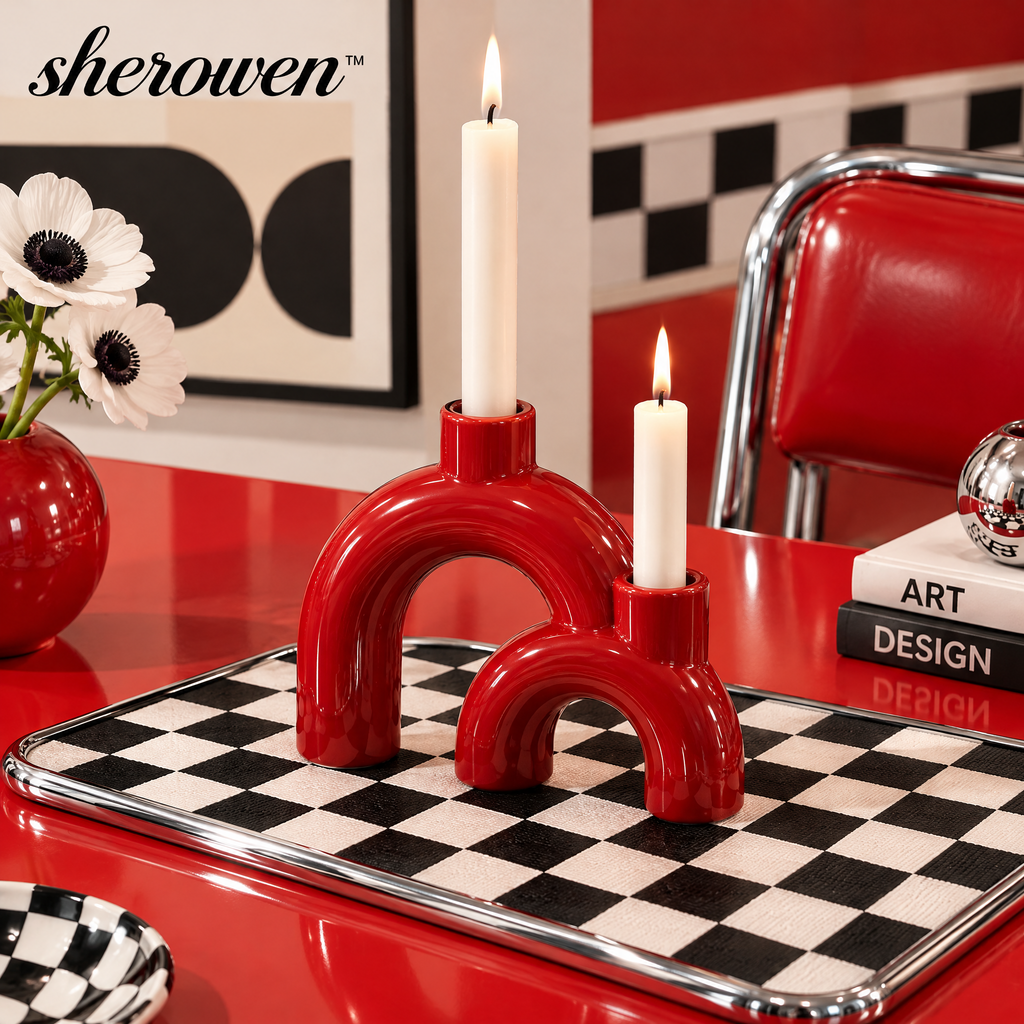 𝒔𝒉𝒆𝒓𝒐𝒘𝒆𝒏™ Sculptural Arch Candle Holder