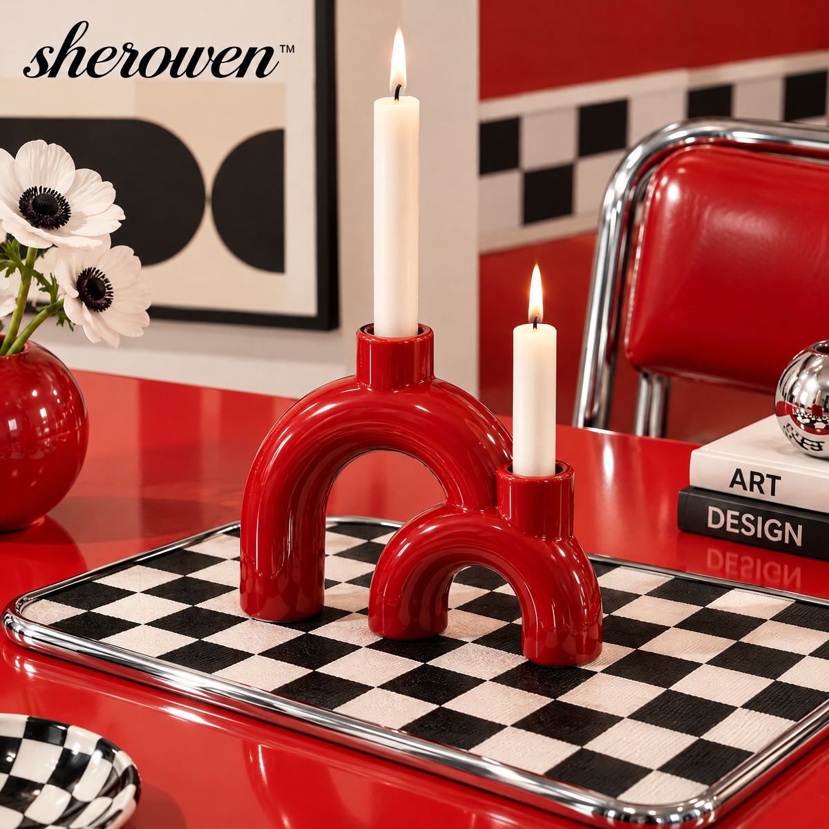 𝒔𝒉𝒆𝒓𝒐𝒘𝒆𝒏™ Sculptural Arch Candle Holder