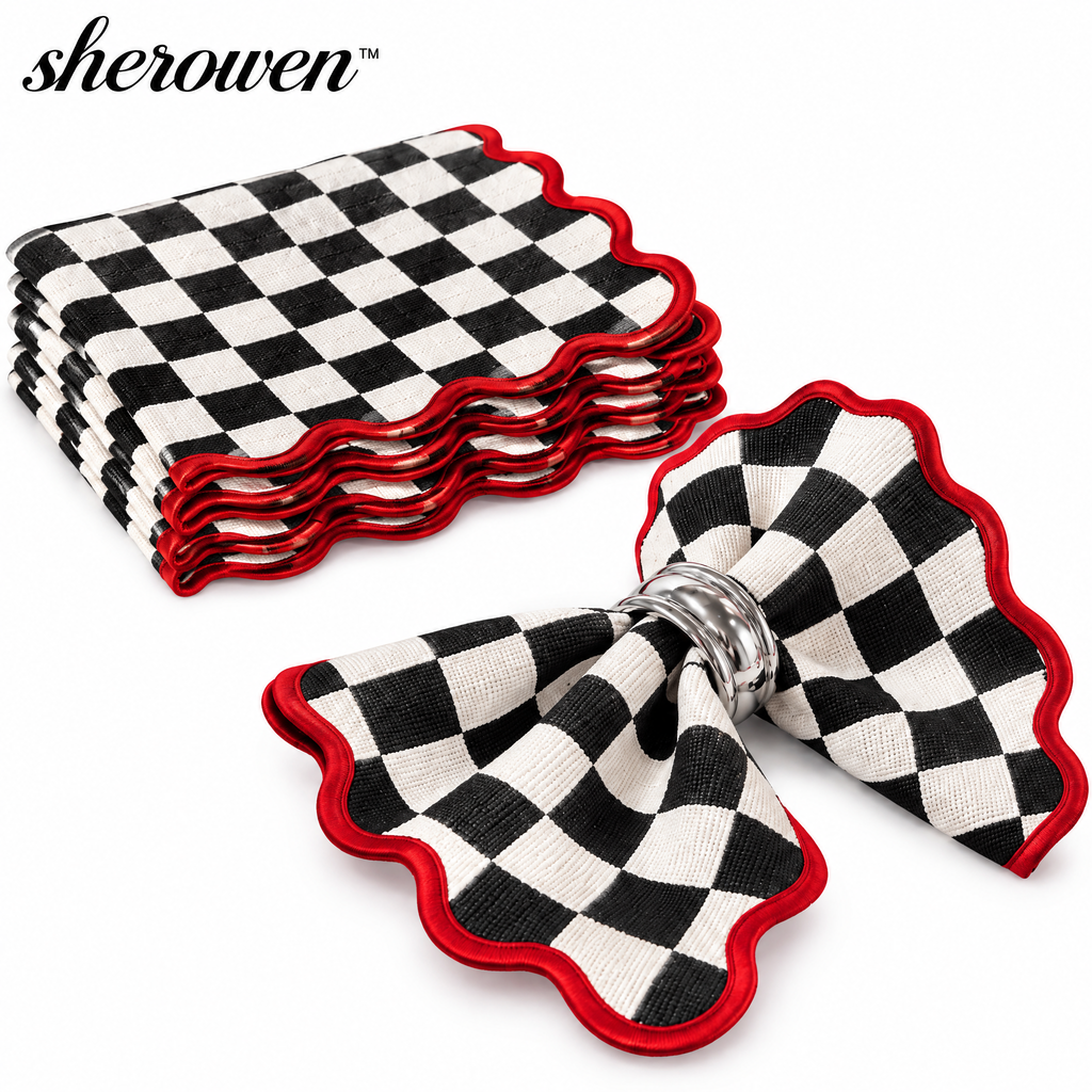 𝒔𝒉𝒆𝒓𝒐𝒘𝒆𝒏™ Scalloped Cloth Napkin Set